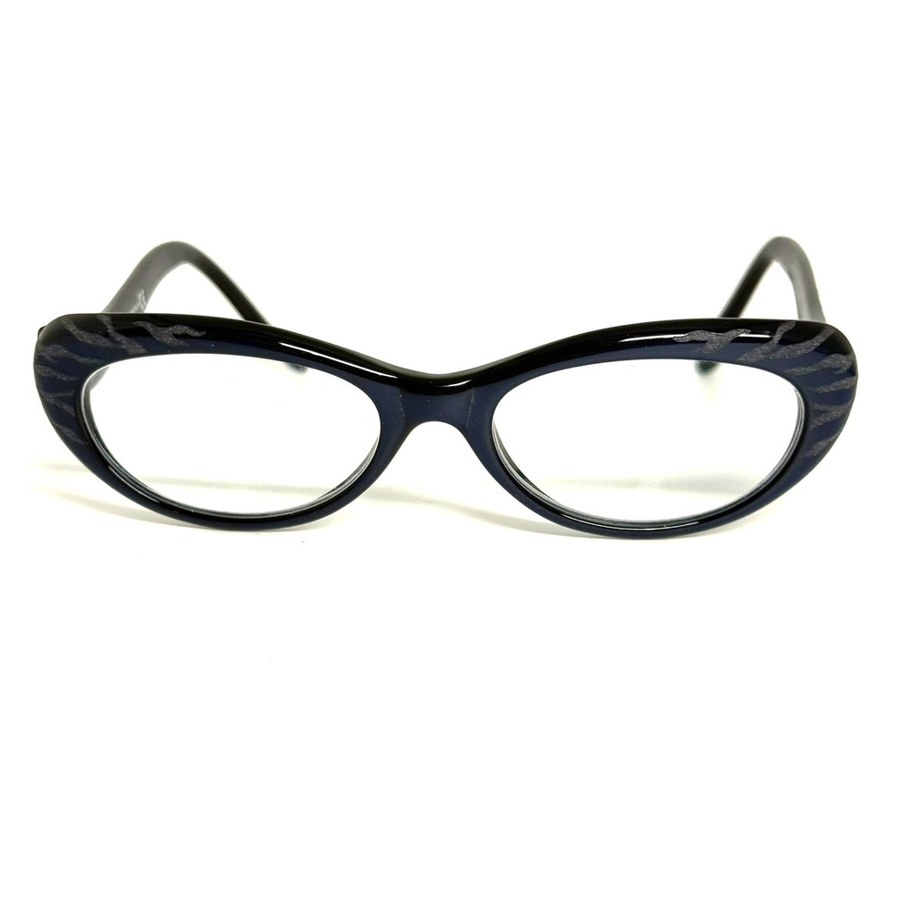 Roberto Cavalli D'Arros 778 Navy Blue Cat Eye Eyeglasses Frames Italy 51-17-140